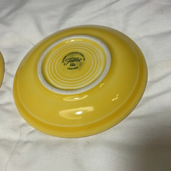 Fiestawear Fiesta Yellow Saucer 6in. Plates - Picture 6 of 8